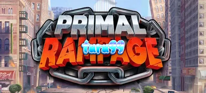 Pemandangan hutan rimba dalam permainan slot Primal Rampage